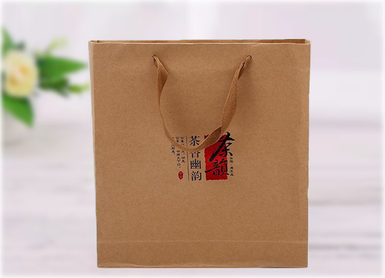 茶叶手提纸袋食品包装袋牛皮纸袋定做礼品袋